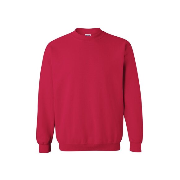 Gildan Heavy Blend Adult Crewneck Sweatshirt 2XL Red Unisex New without Tag - Picture 1 of 2